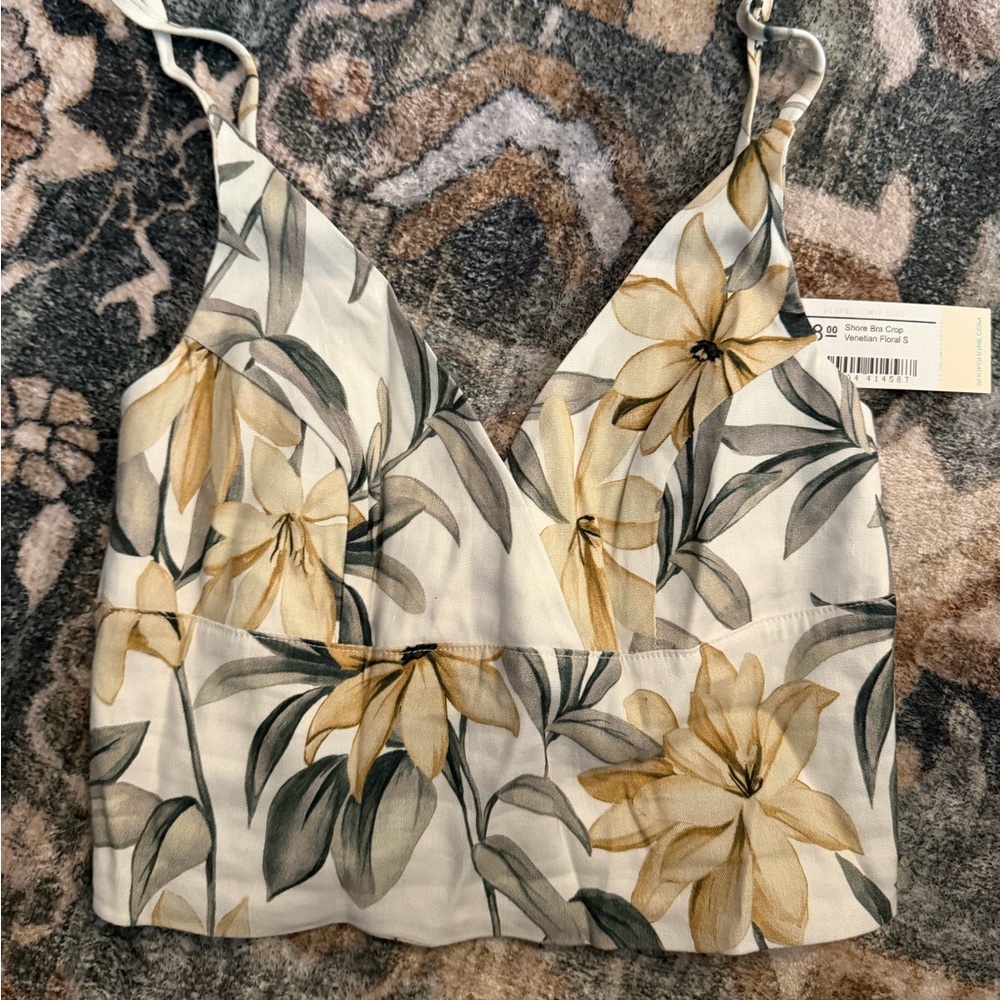 Floral Print Women's Bra Top